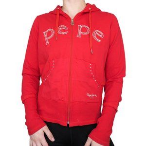 Vintage Y2K Pepe Rhinestone RedJacket